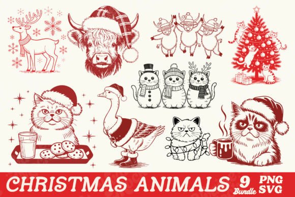 Christmas Animals PNG SVG Clipart Bundle: A Publisher’s Review