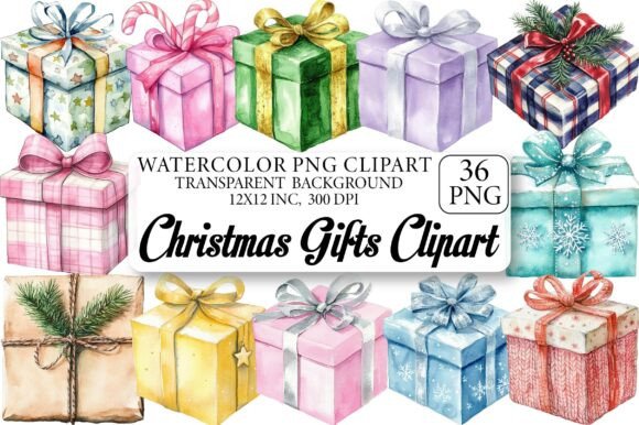 Christmas Gifts Clipart: A Designer’s Review for Illustrations