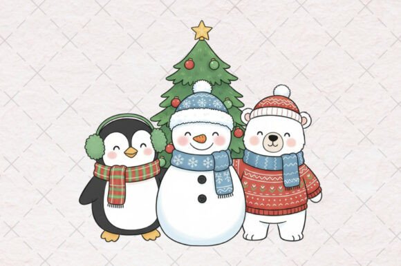 Christmas Penguin Snowman PNG Embroidery Review