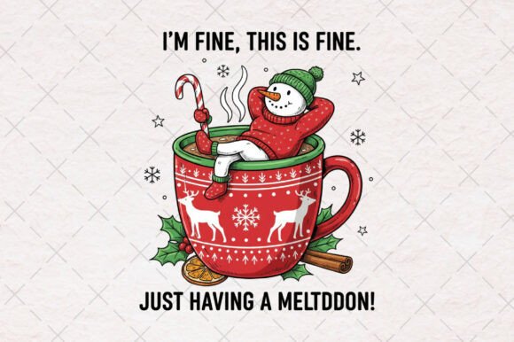Christmas Snowman Hot Cocoa Funny Winter