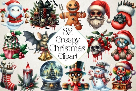 Creepy Christmas PNG Review: A Bold Illustrations Choice for Seasonal Branding