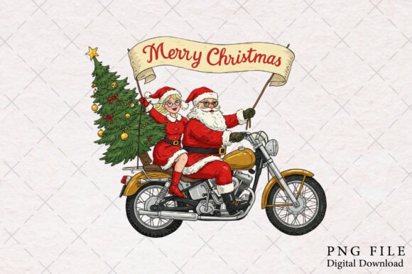 Funny Christmas Motorcycle PNG: A Crafter’s Review