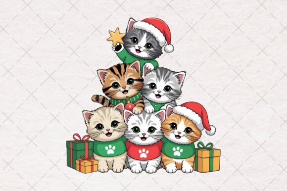 Meowy Christmas Tree PNG Review for Brand Designers