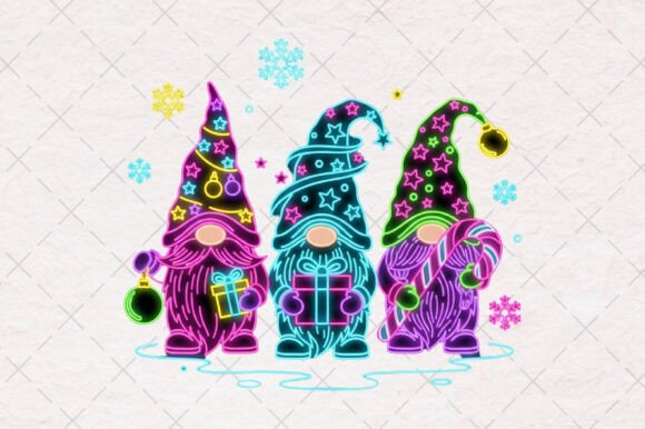 Neon Christmas Gnome Png: A Review for Illustrations and Blog Graphics