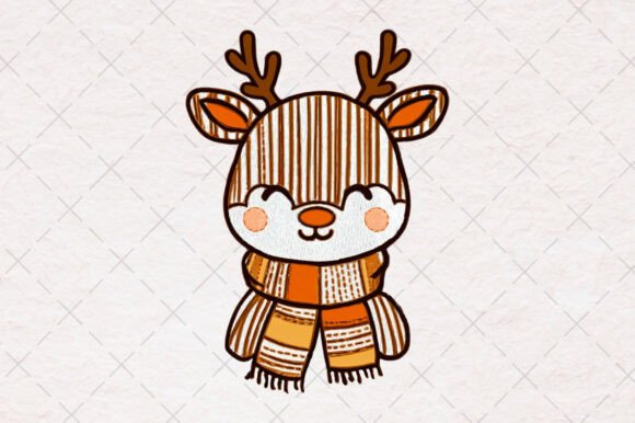 Preppy Christmas Reindeer Png