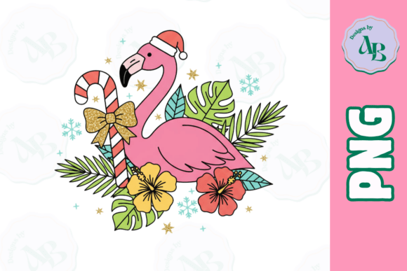 Tropical Flamingo Christmas PNG: A Designer’s Review for Seasonal Illustrations