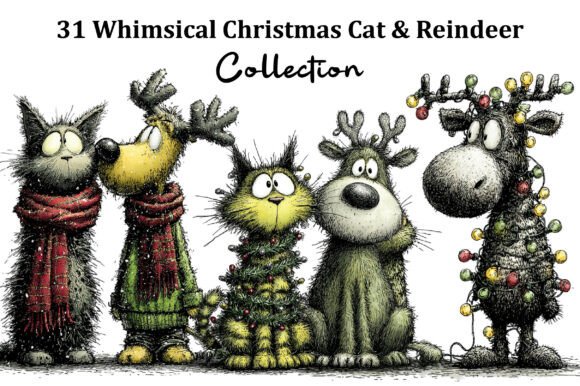 Whimsical Christmas Cat Reindeer Embroidery Review